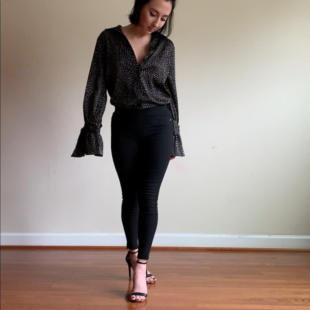 Polka Dot Banana Republic Blouse button down